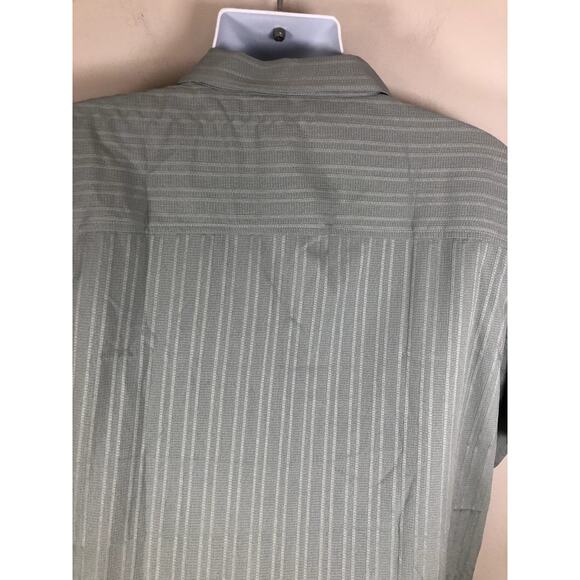 NWT Pj Paul Jones Men's Short Sleeve Button Down Shirt SIze XL Gray - Picture 7 of 13